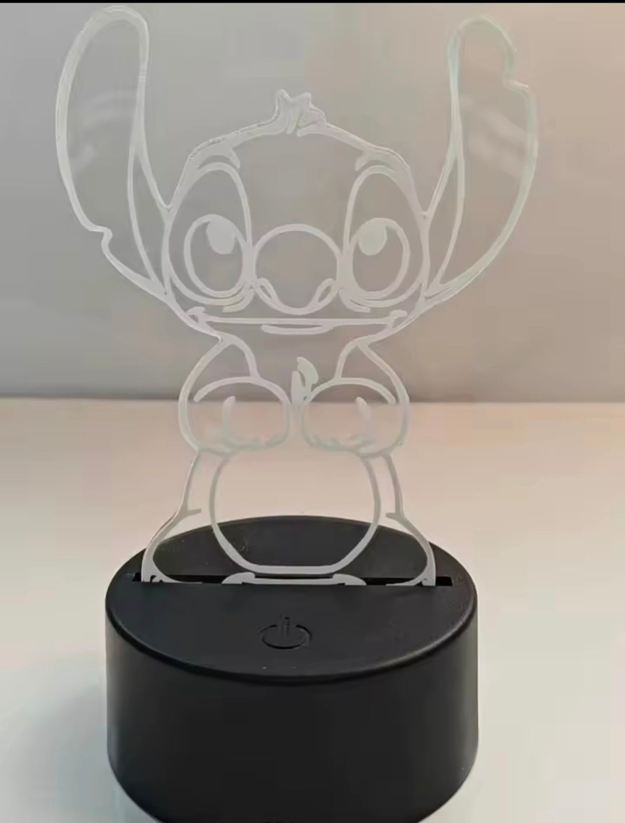 Luz Nocturna 3D Kawaii Punto | Lámpara Táctil USB de Ilusión Óptica para Niños