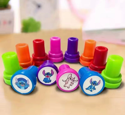 Lilo & Stitch Cartoon Stamp Set – 12 Fun Reward Stamps for Kids | Classroom, Crafts & Christmas Gifts